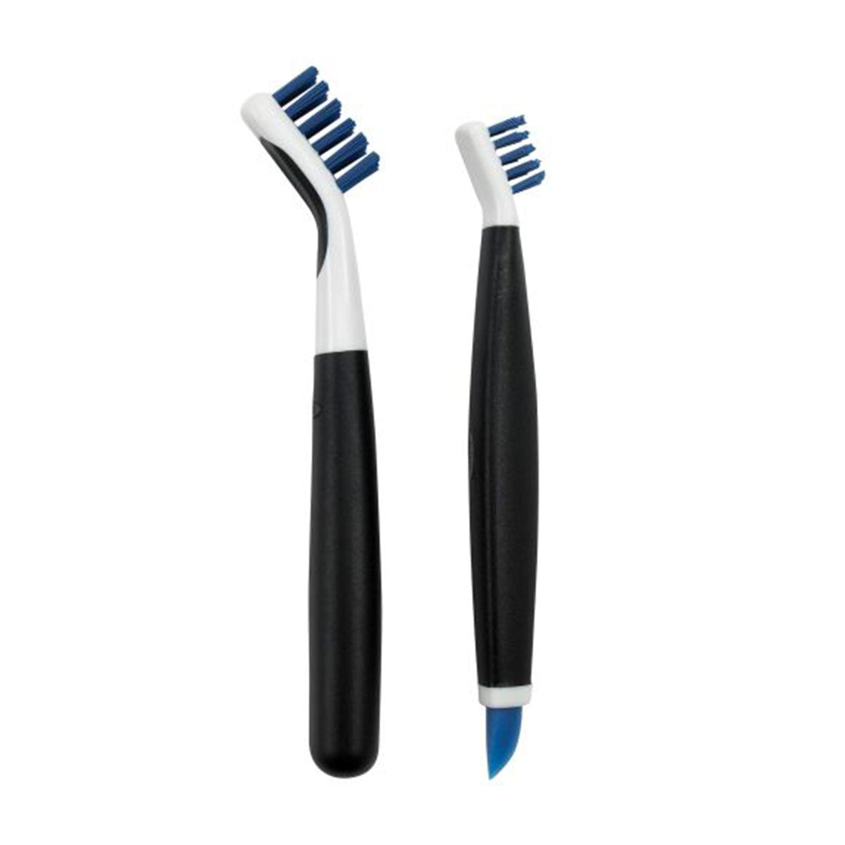 Juego de cepillos de limpieza profunda para baño OXO (2 cepillos, azul)