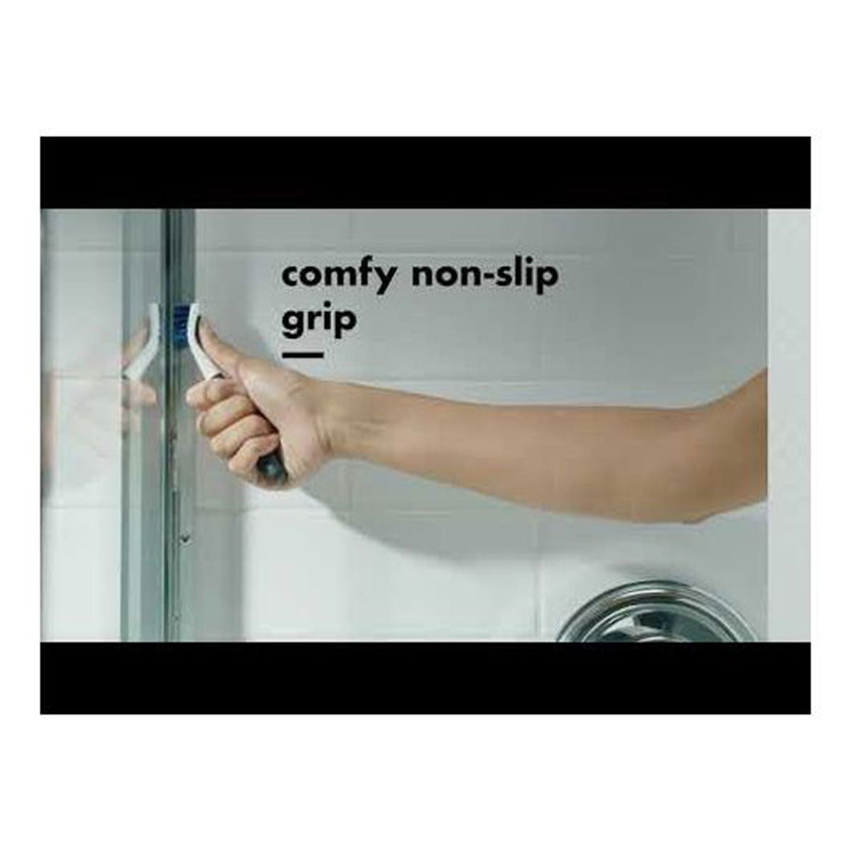 Juego de cepillos de limpieza profunda para baño OXO (2 cepillos, azul)