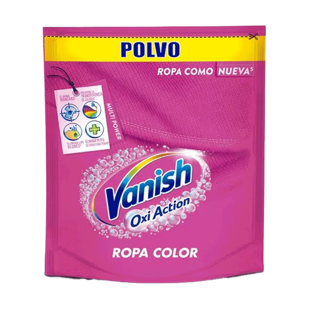 Quitamanchas Oxi Action Ropa Color Recarga en Polvo Vanish 450 gr