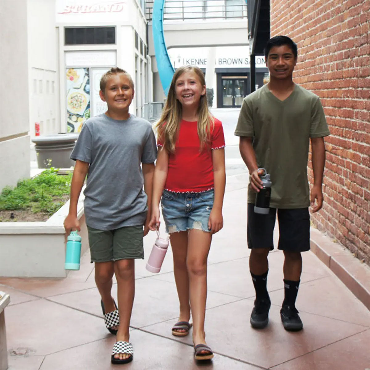 Botella térmica con bombilla Takeya Kids Blush 414 ml - producto de origen 🇯🇵 Japonés