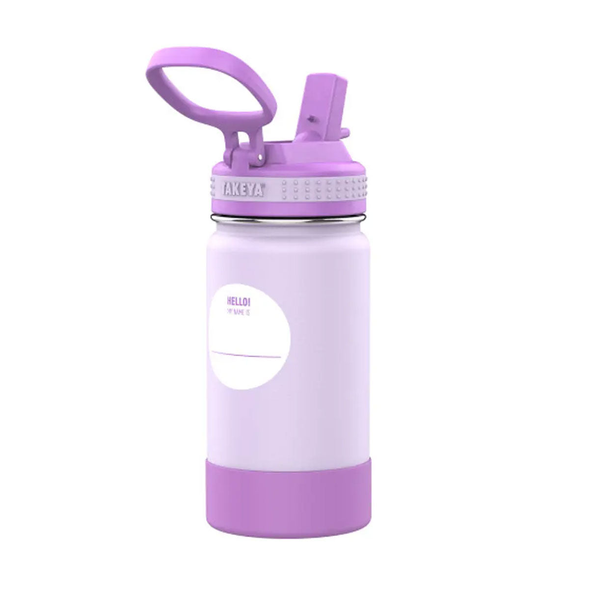 Botella térmica con bombilla Takeya Kids Grape Purple 414 ml - producto de origen 🇯🇵 Japonés