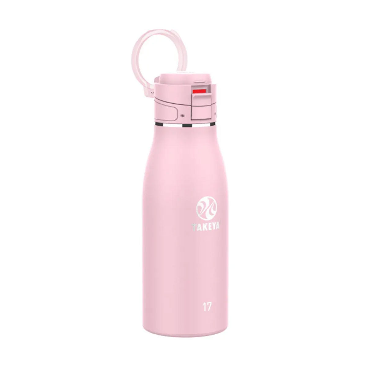 Botella térmica con tapa Antigoteo Flip Lock Takeya Traveller Blush 500 ml - producto de origen 🇯🇵 Japonés