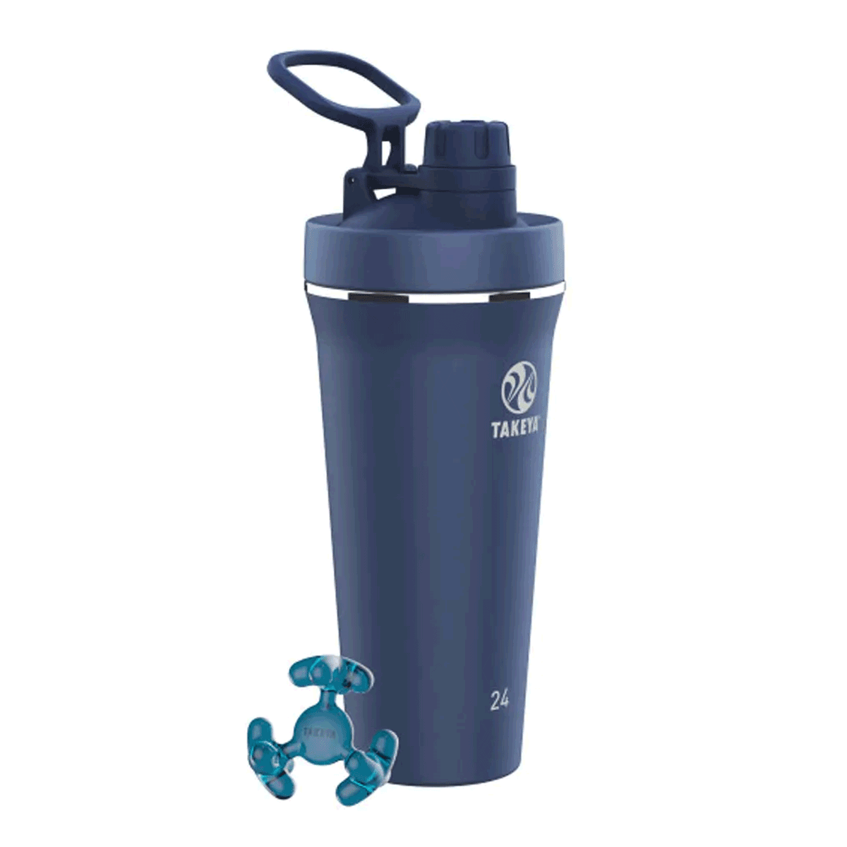 Botella térmica Protein Shaker con tapa Antigoteo Takeya Midnight 709 ml - producto de origen 🇯🇵 Japonés