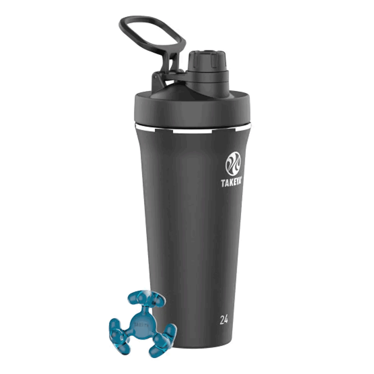 Botella térmica Protein Shaker con tapa Antigoteo Takeya Onyx 709 ml - producto de origen 🇯🇵 Japonés