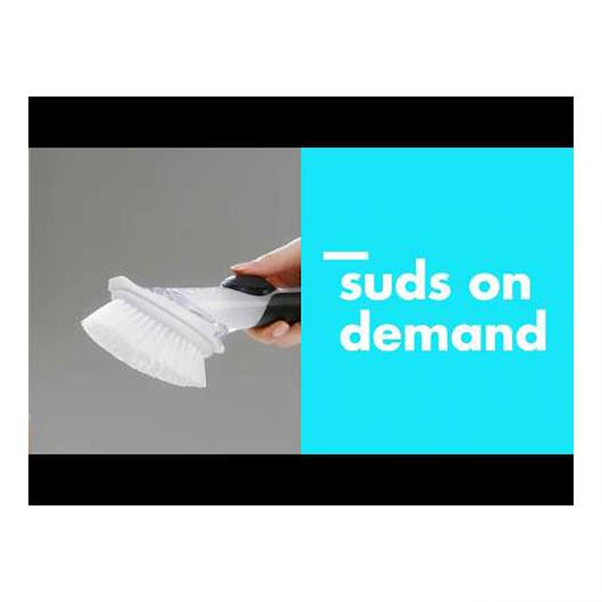 Cepillo para loza con dispensador de jabón OXO