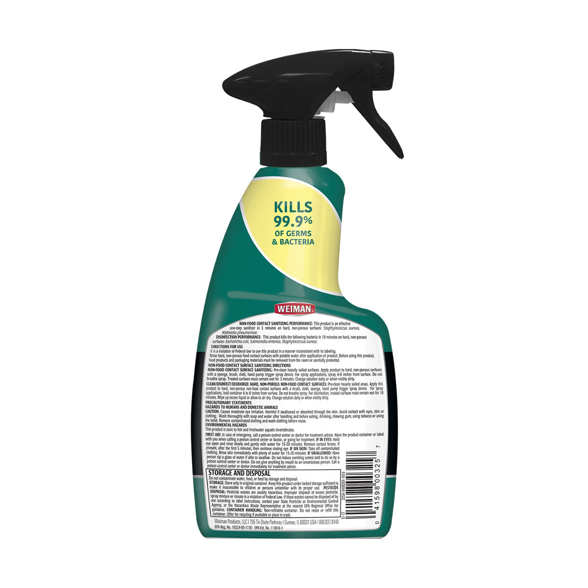 Limpiador, Abrillantador y Desinfectante de Granito y Piedra Gatillo Weiman 946 ml