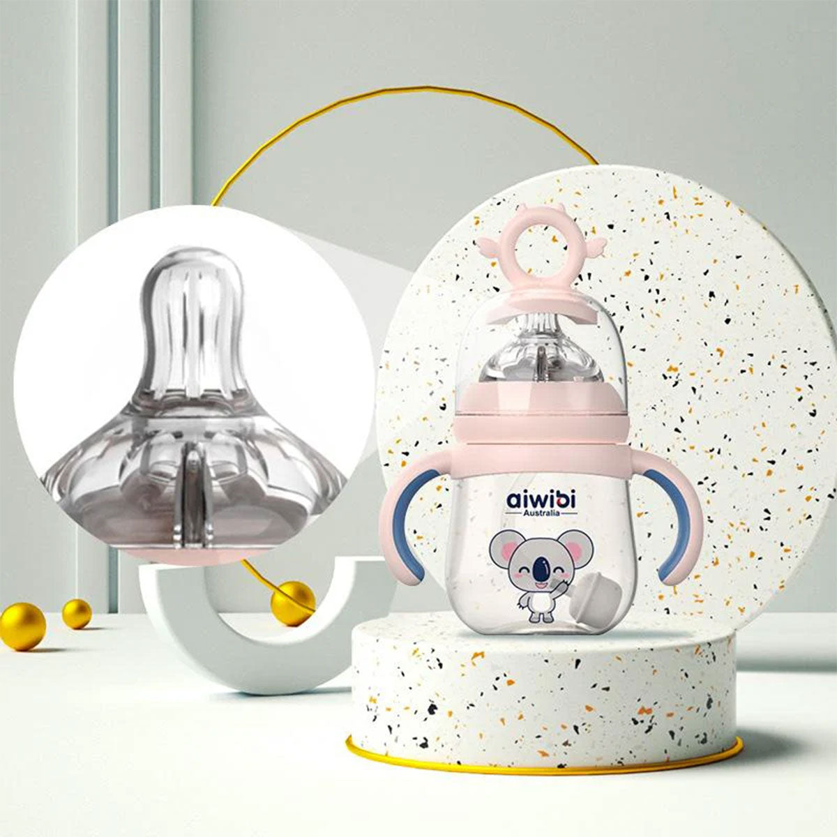 Biberón Antigases para bebés Aiwibi 180 ml