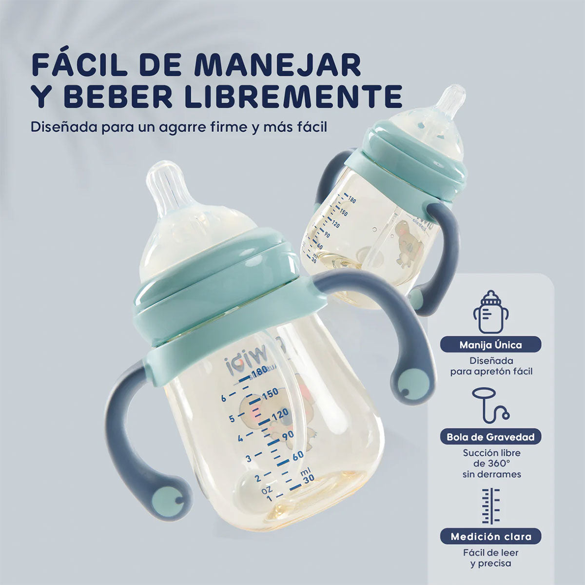 Biberón Antigases para bebés Recién Nacidos Aiwibi 120 ml