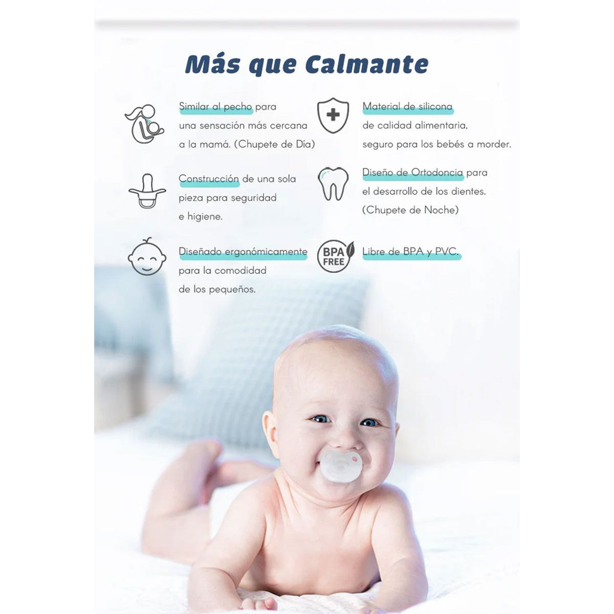 Chupete de día para bebé Aiwibi (1 unidad)