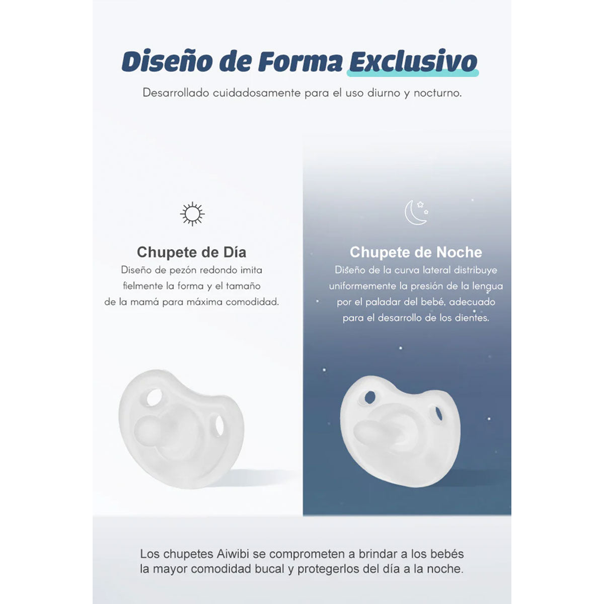 Chupete de día para bebé Aiwibi (1 unidad)