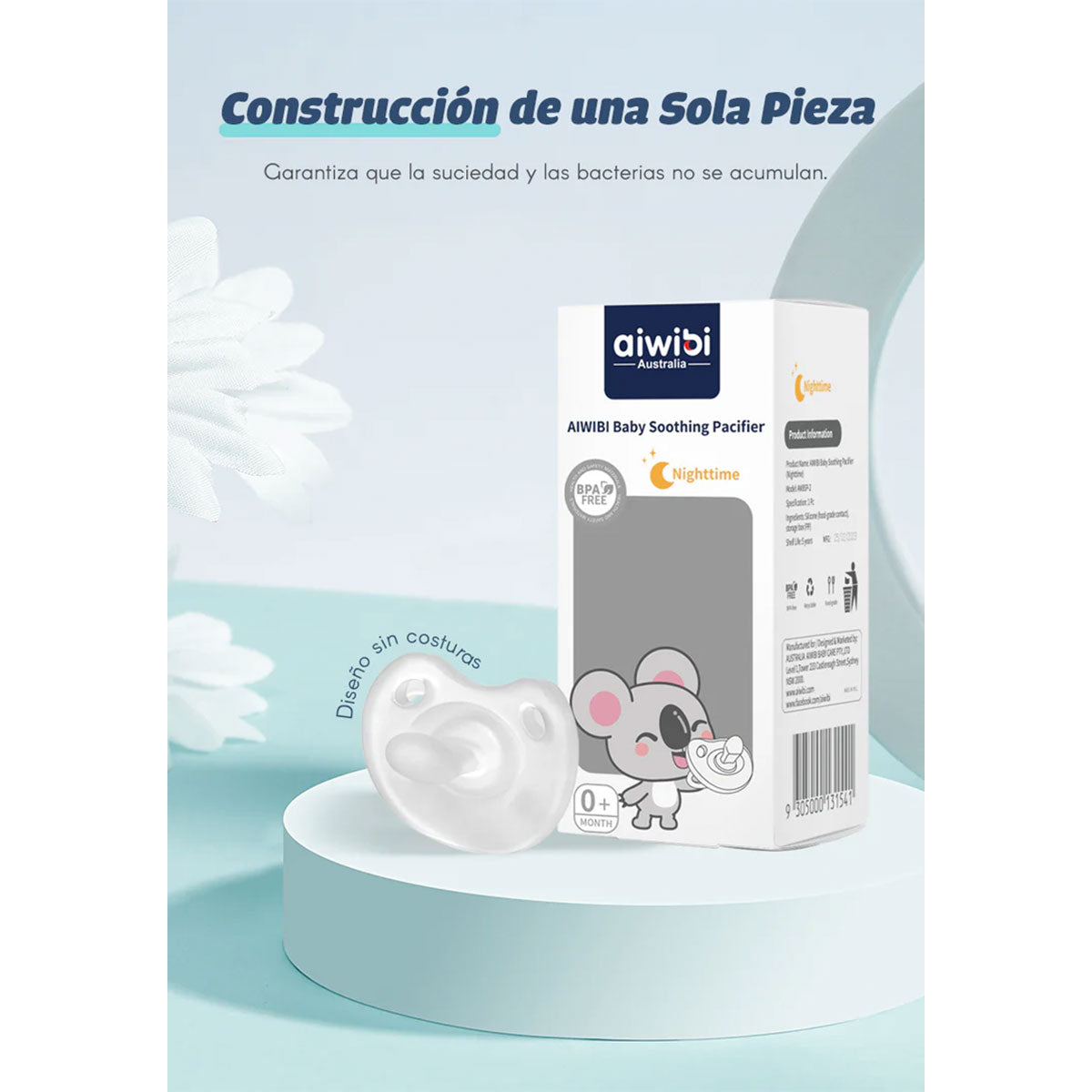 Chupete de día para bebé Aiwibi (1 unidad)