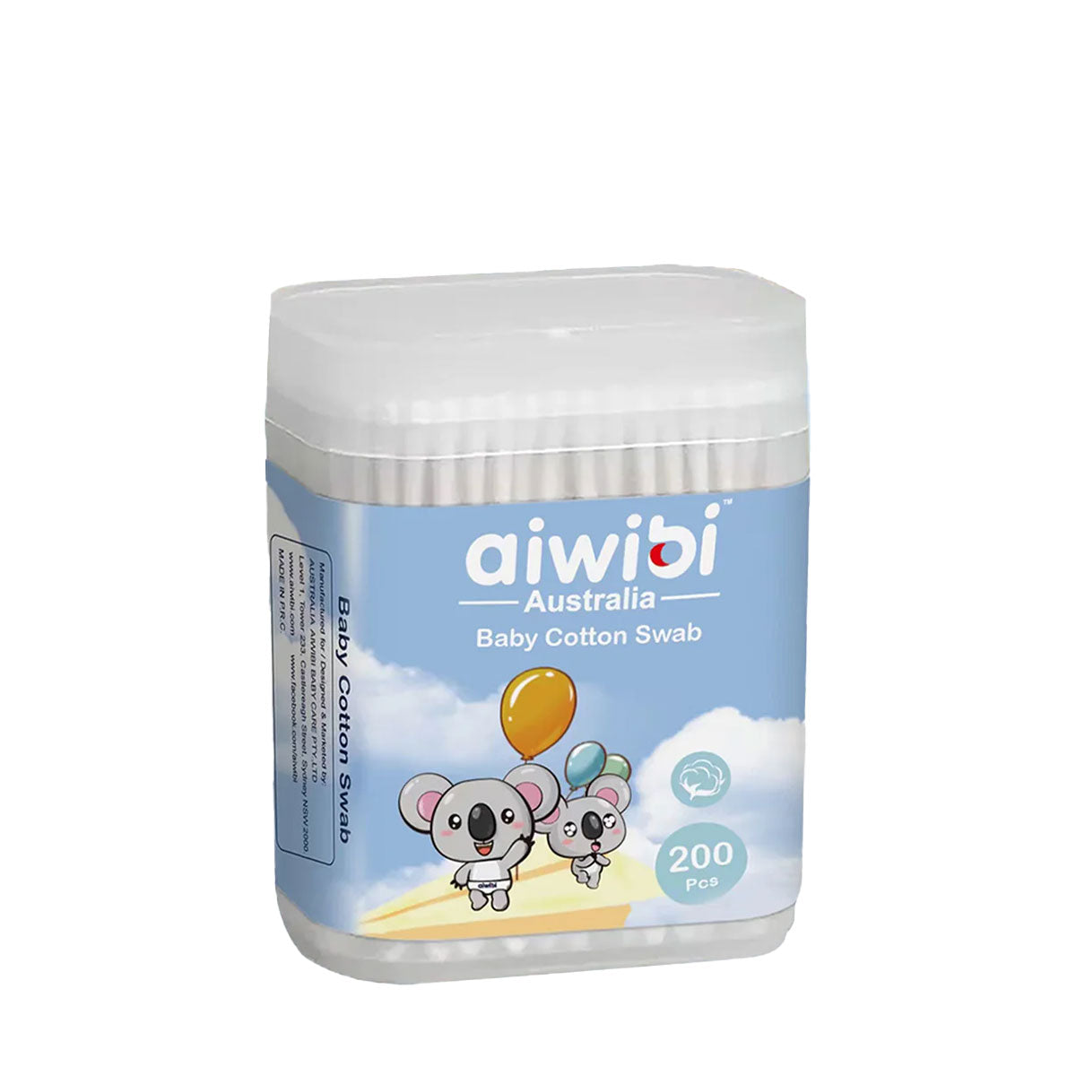 Varitas de algodón para bebés (Cotonitos) Aiwibi (200 unidades)