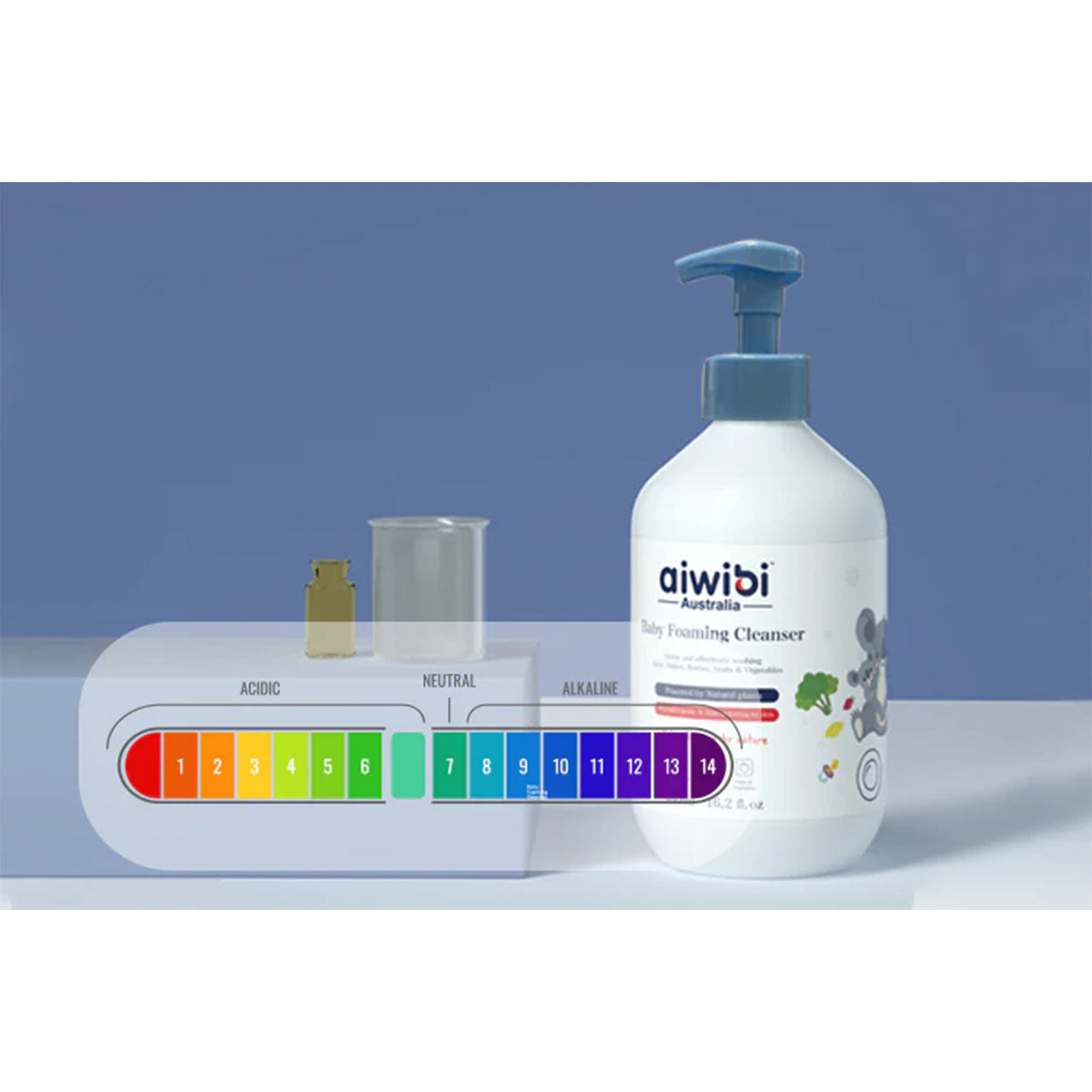 Limpiador de Frutas, Verduras y Mamaderas Aiwibi 480 ml