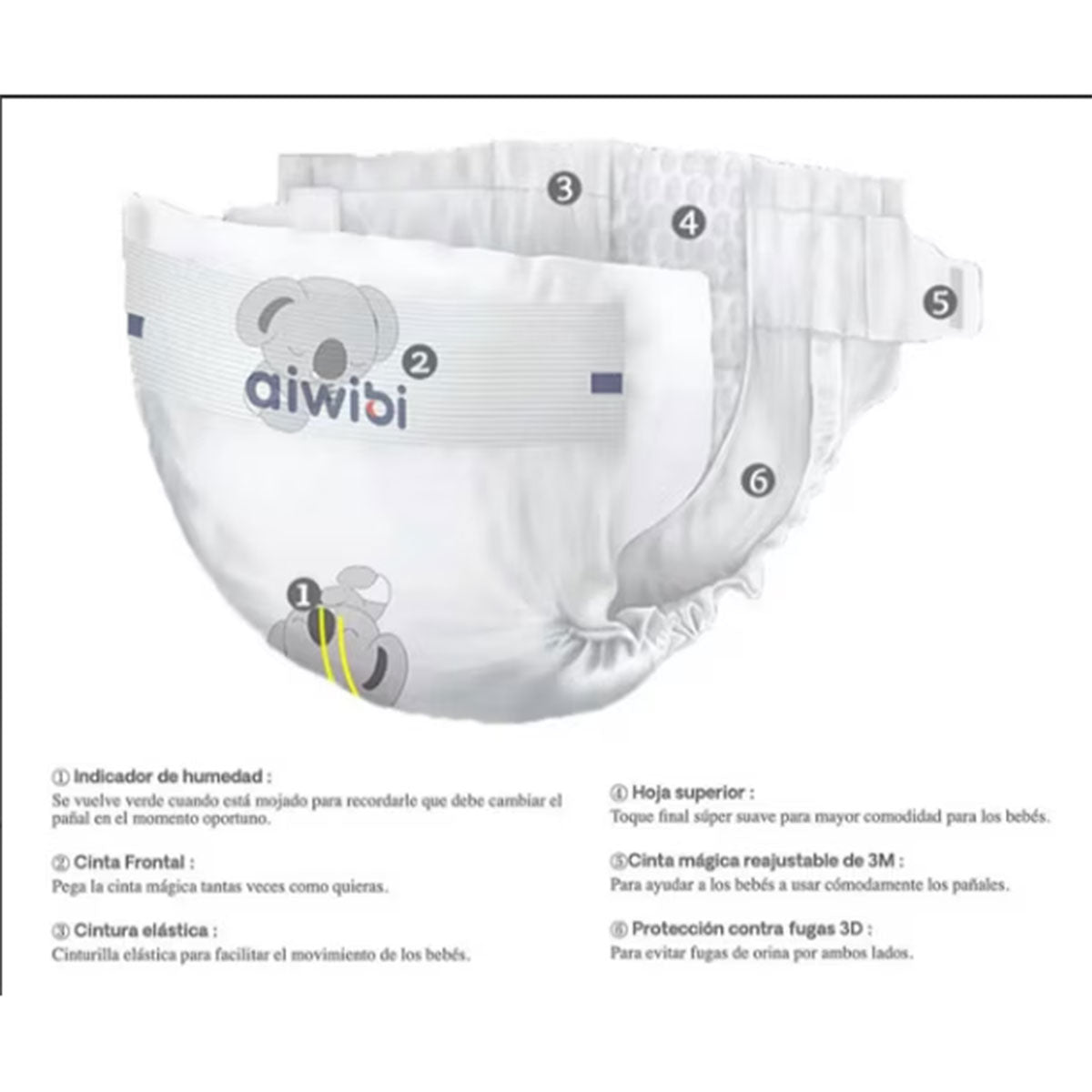 Pañales Aiwibi Dulce Noche XXXG (34 unidades) - 🇦🇺 Producto Australiano