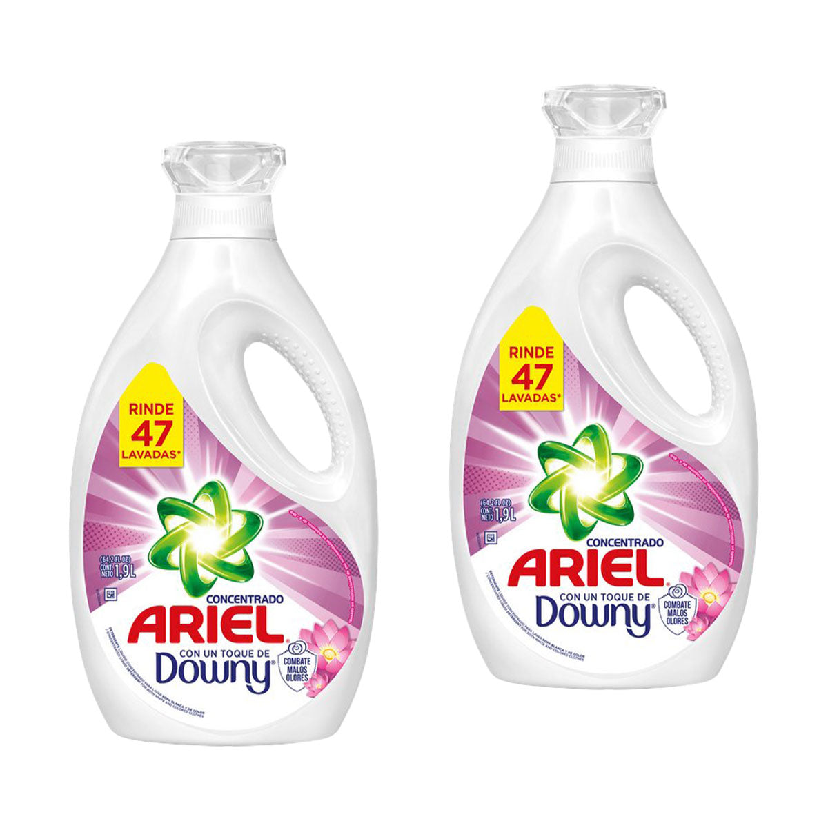 Pack Detergente líquido Ariel con un Toque de Downy 1,8 lts 2x $13.990