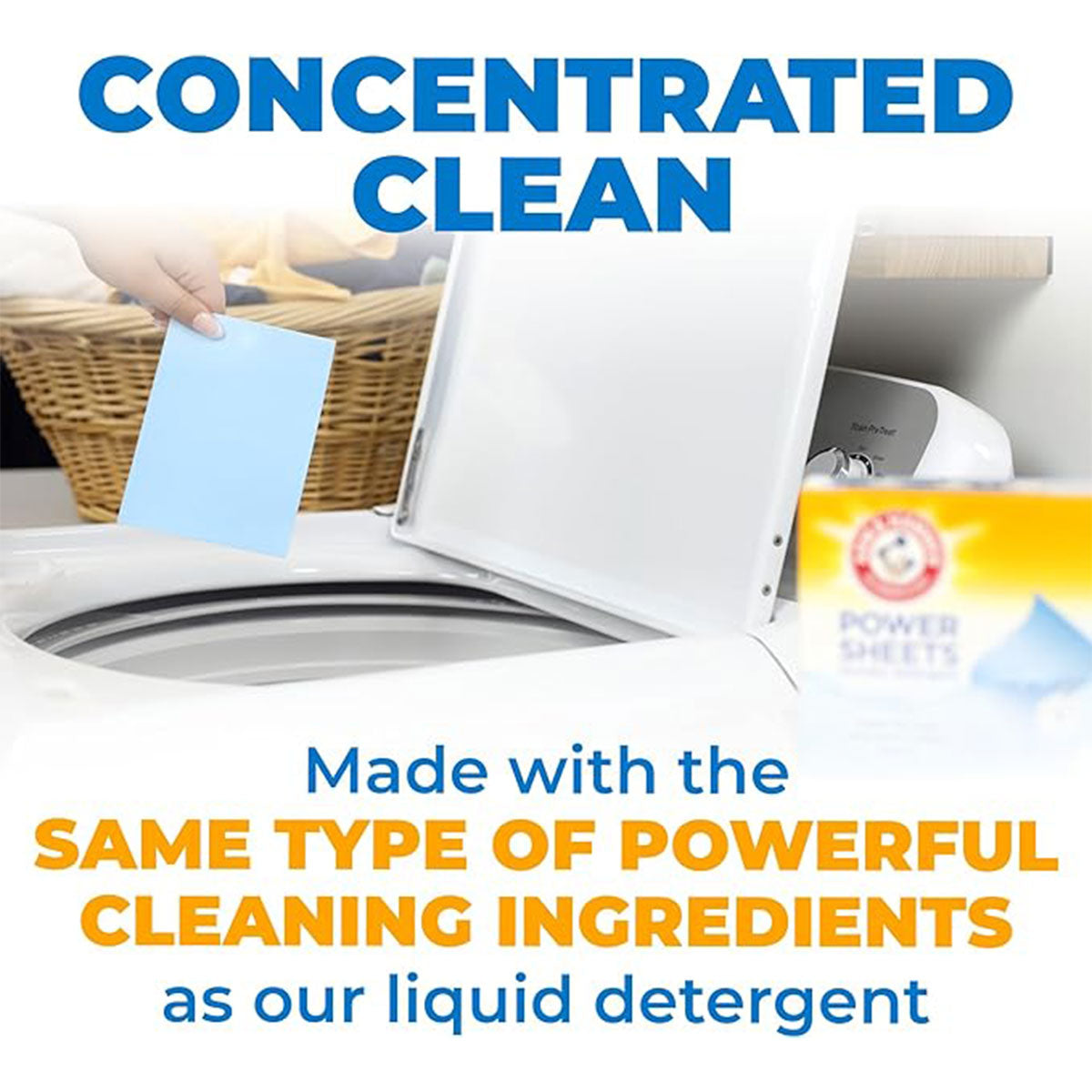 Detergente para ropa en hojas Power Sheets Arm & Hammer (50 unidades)