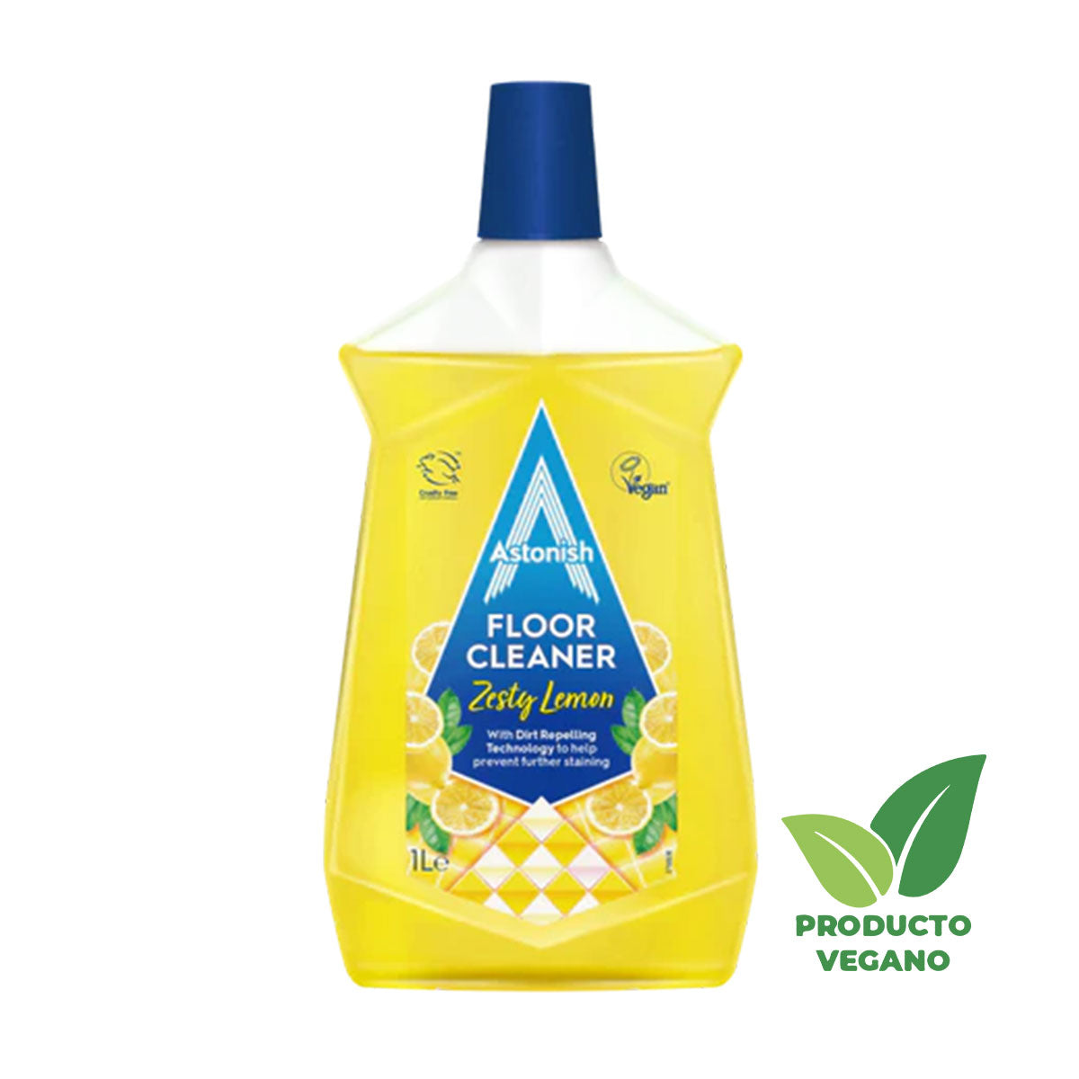 Limpiador de pisos aroma Zesty Lemon 1 litro Astonish - 🌱 🇬🇧 Producto Vegano del Reino Unido