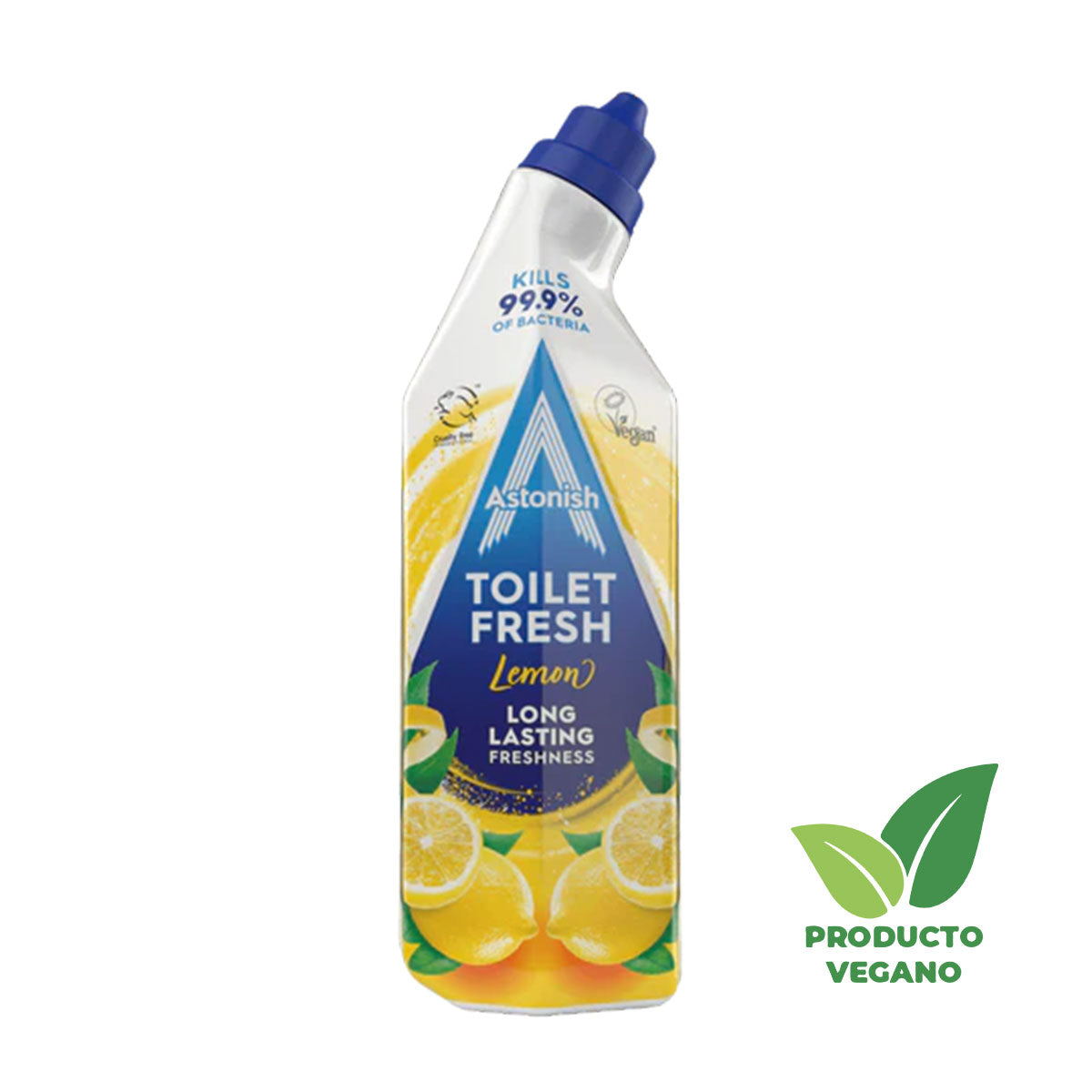 Limpiador Desinfectante para Inodoros en Gel Toilet Fresh aroma Limón 750 ml Astonish - 🌱 🇬🇧 Producto Vegano del Reino Unido