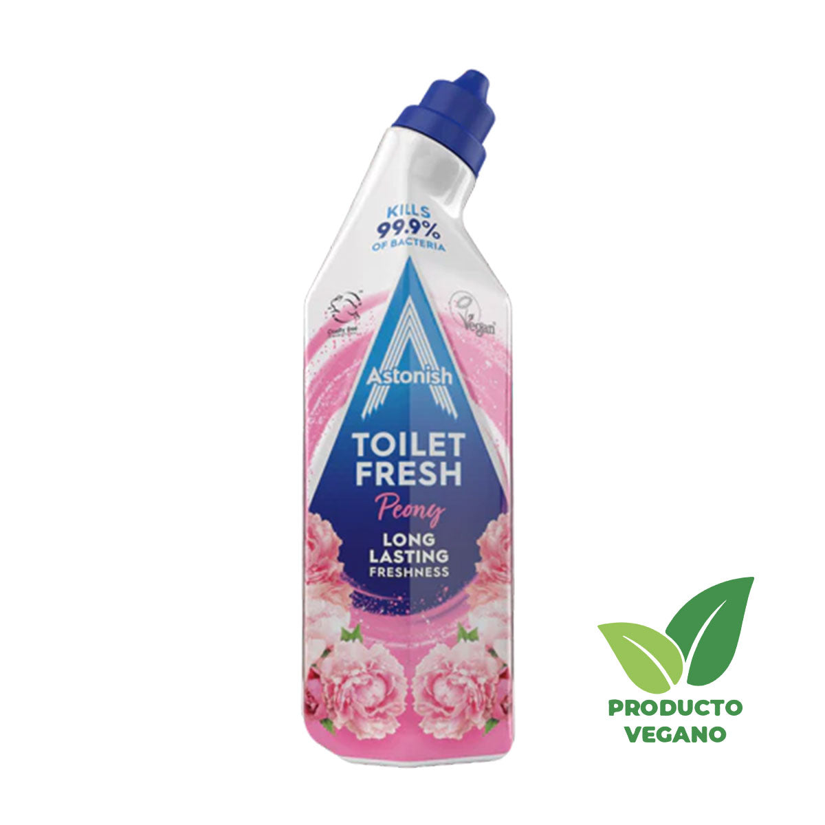 Limpiador Desinfectante para Inodoros en Gel Toilet Fresh aroma Peony 750 ml Astonish - 🌱 🇬🇧 Producto Vegano del Reino Unido