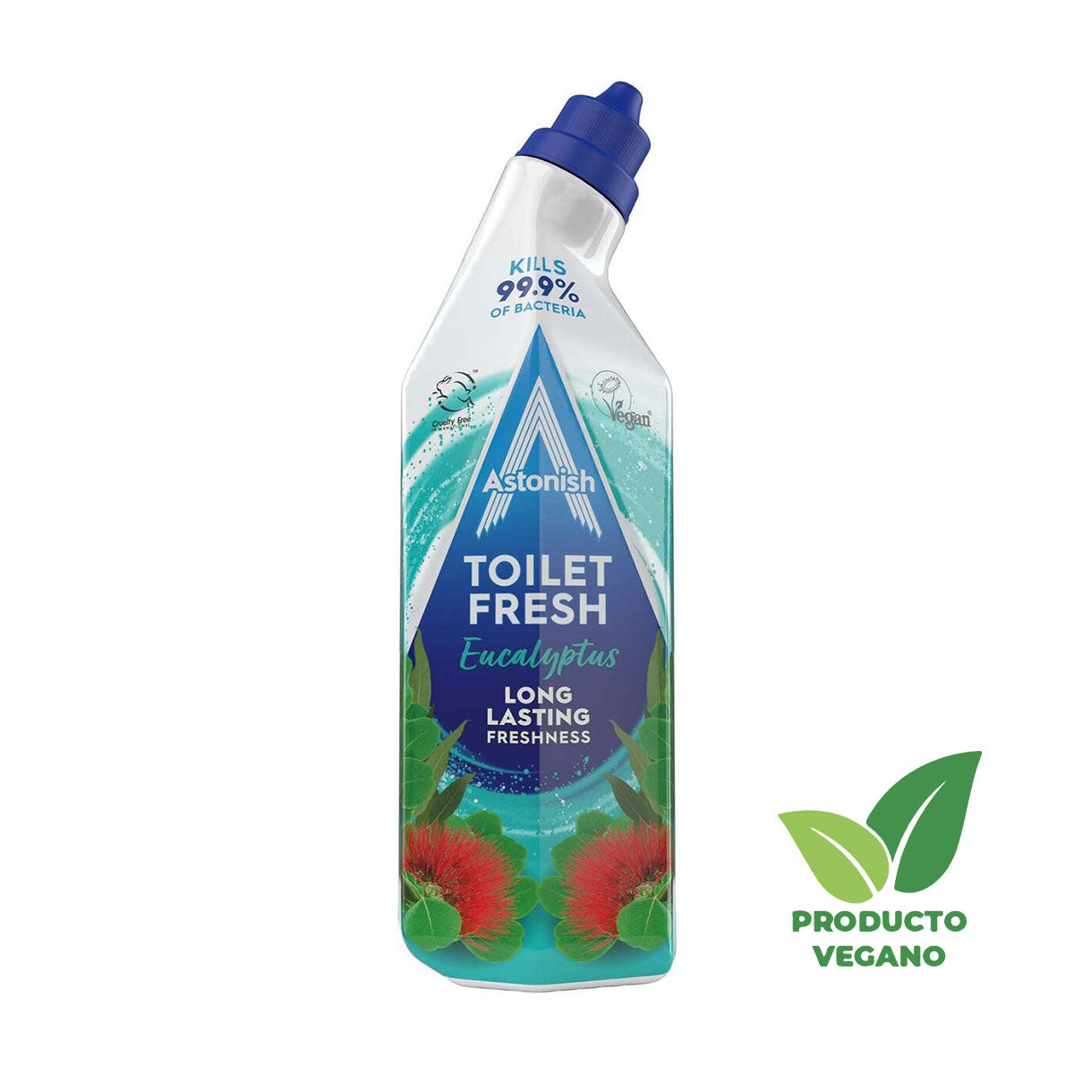 Limpiador Desinfectante para Inodoros en Gel Toilet Fresh aroma Eucalyptus 750 ml Astonish - 🌱 🇬🇧 Producto Vegano del Reino Unido