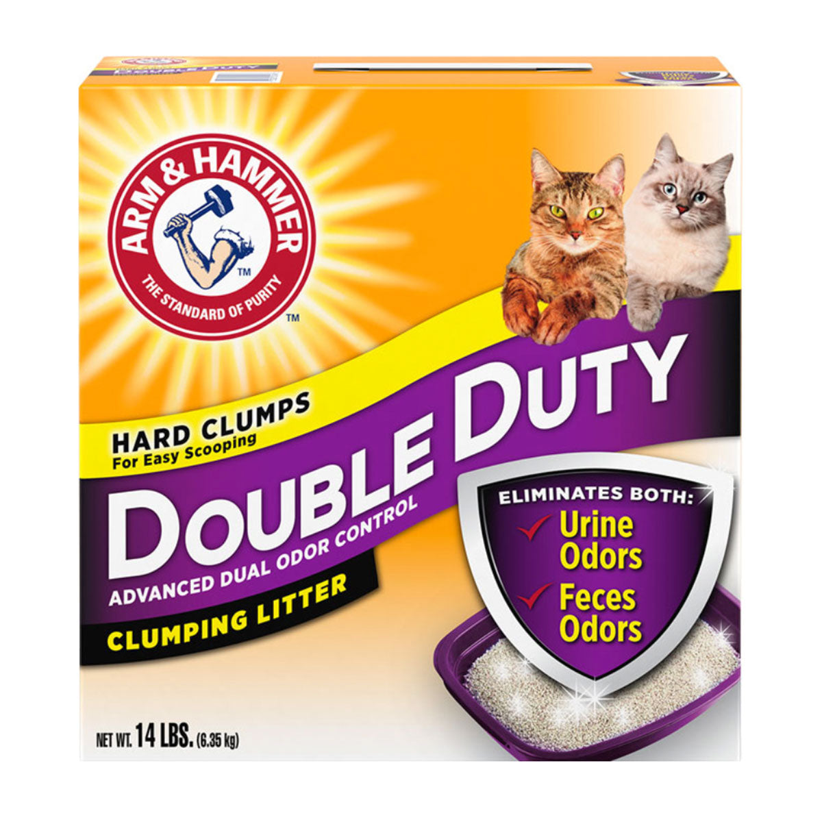 Arena para Gato Elimina Olores Arm & Hammer Double Duty 6,35 kg