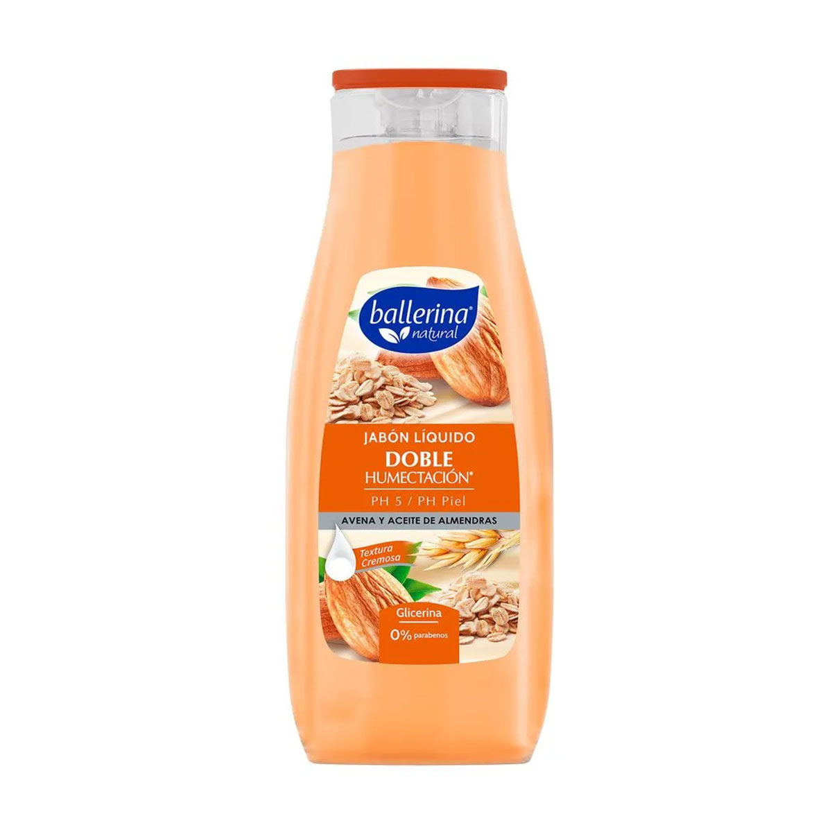 Jabón líquido Avellana y Aceite de Almendras Ballerina 950 ml Línea Doble Humectación PH 5 / PH Piel