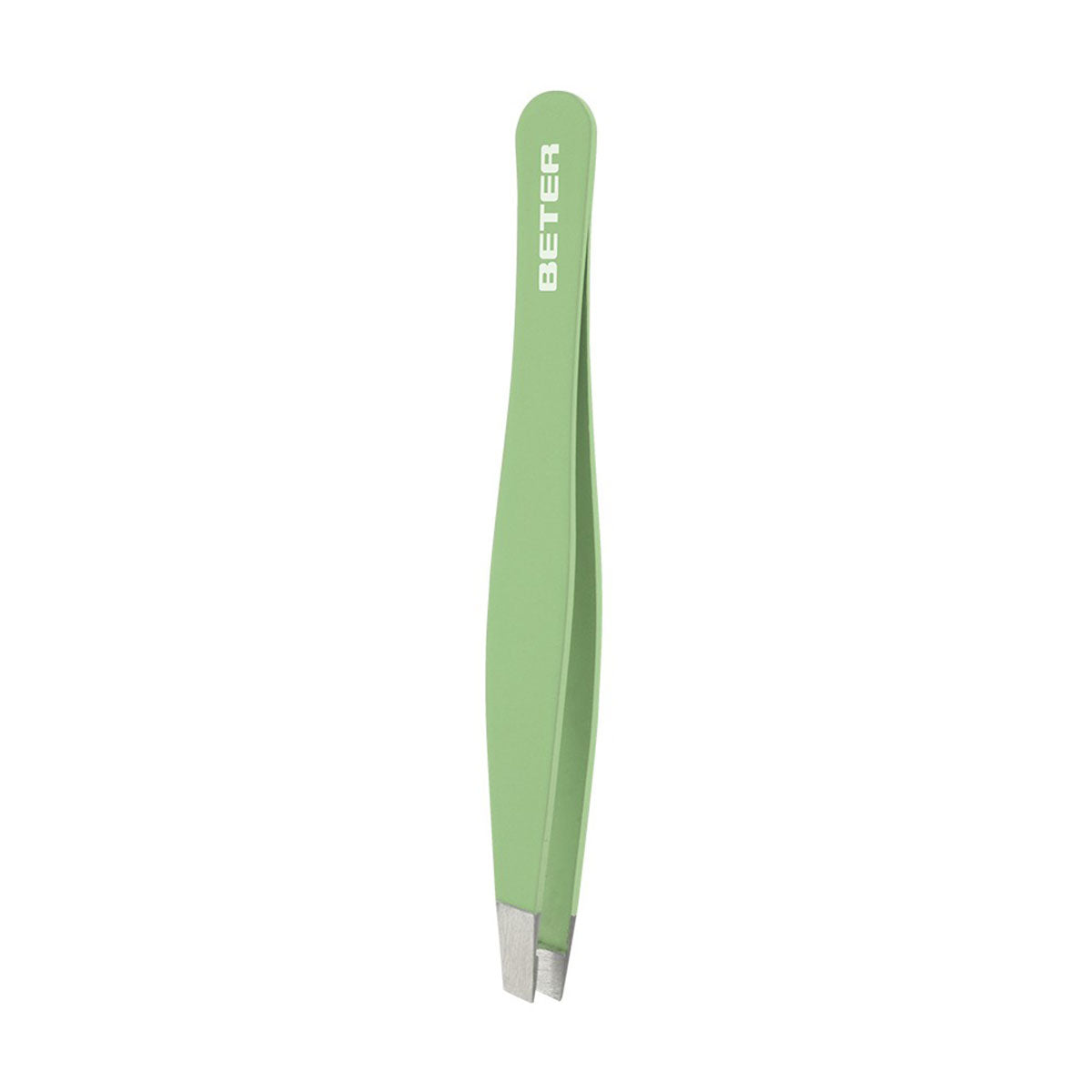 Pinza para depilar cejas con punta oblicua Soft Touch Beter