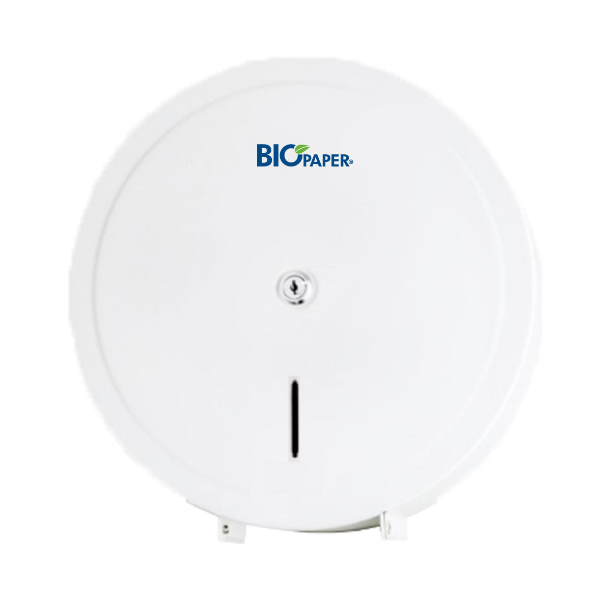 Dispensador de Papel Higiénico Jumbo Metálico Blanco Bio Paper