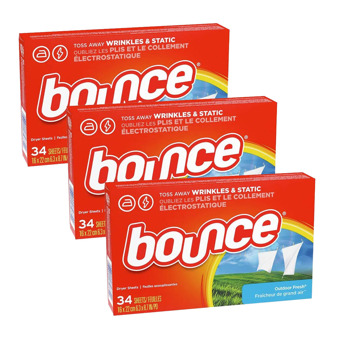 Bounce® Toallitas para Secadora