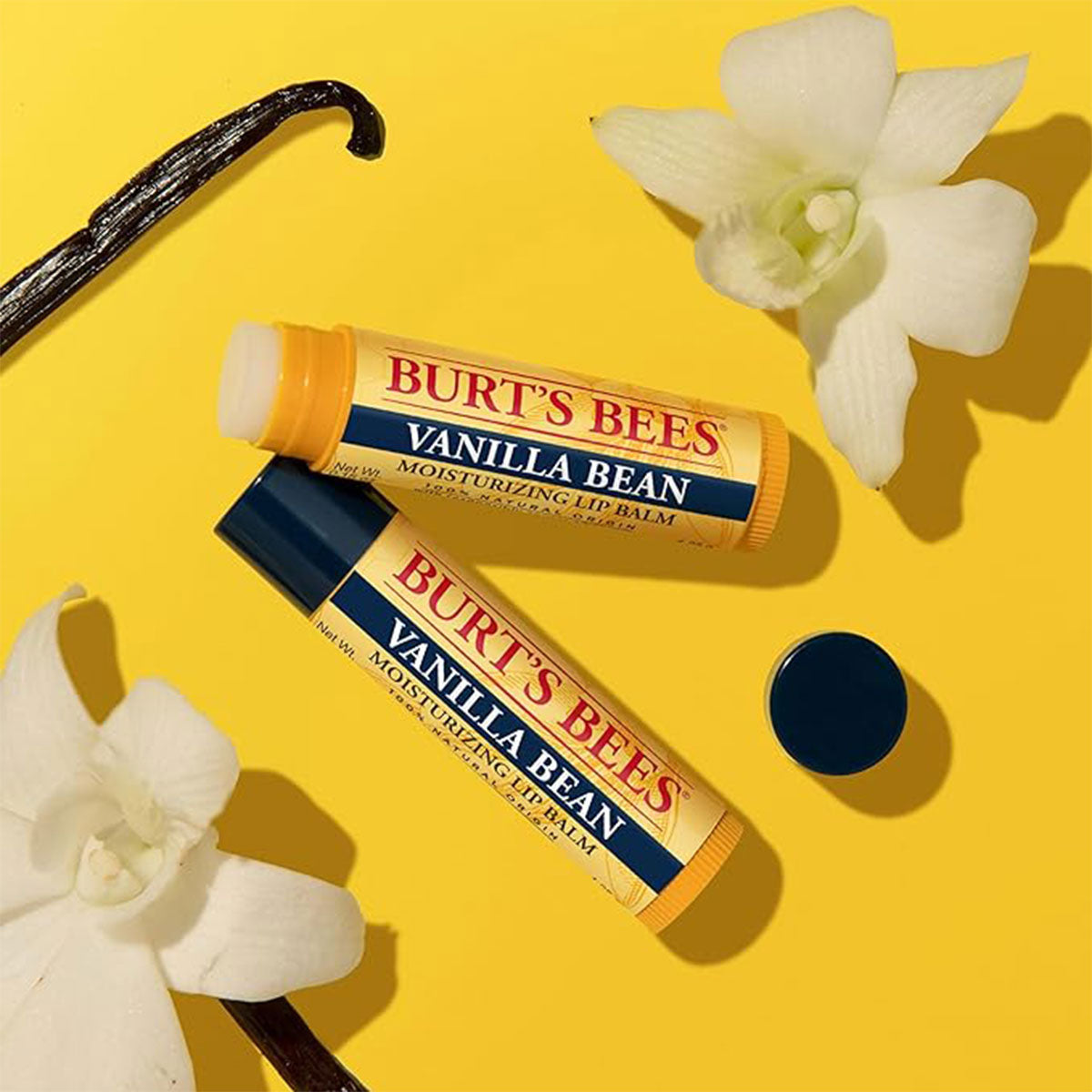 Pack 2x Bálsamo labial Blister Vanilla Bean Burt’s Bees 4 gr - 🐝🍃 producto 100% natural
