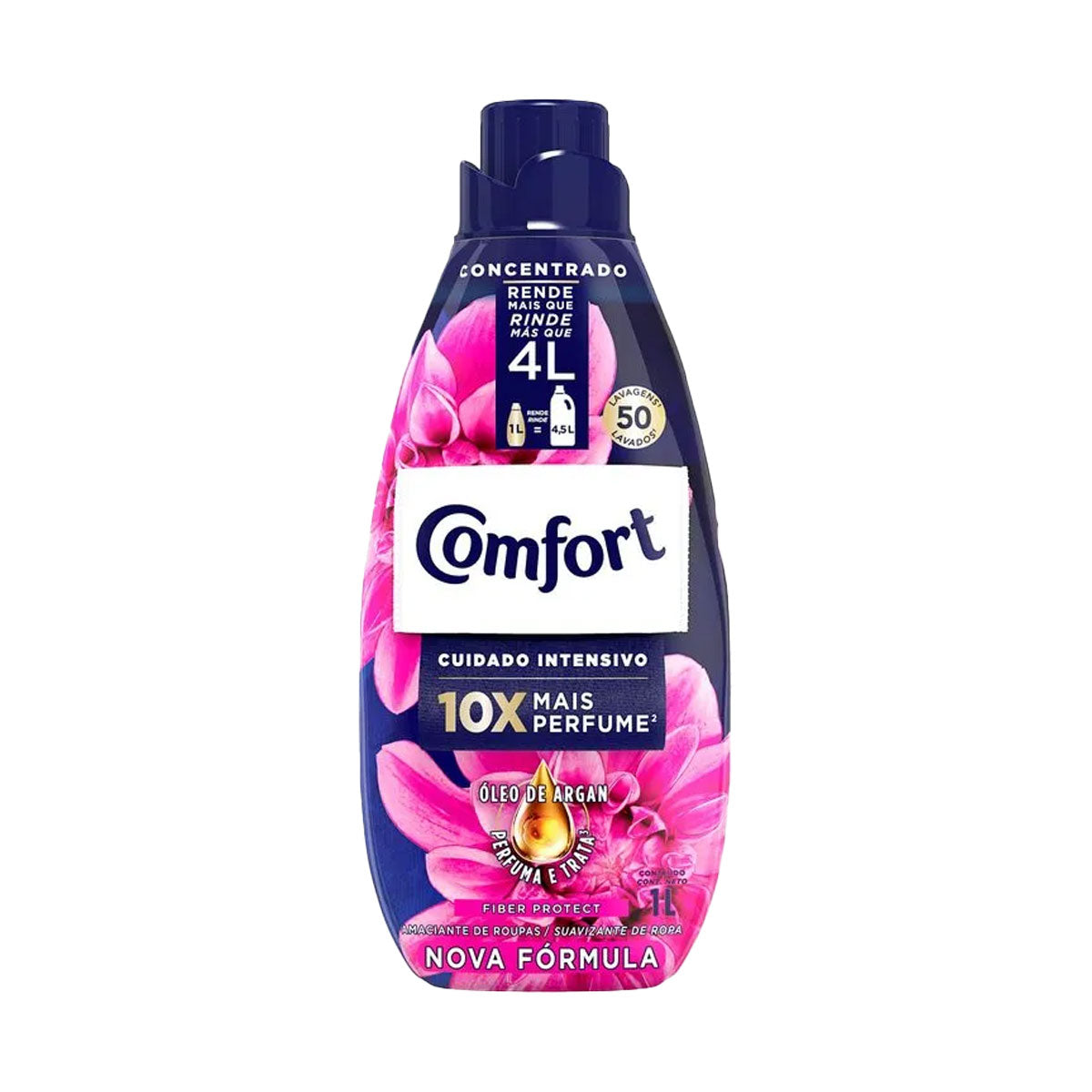 Suavizante Concentrado de ropa Comfort Fiber Protect 1 lt (rinde 4,5 lts)