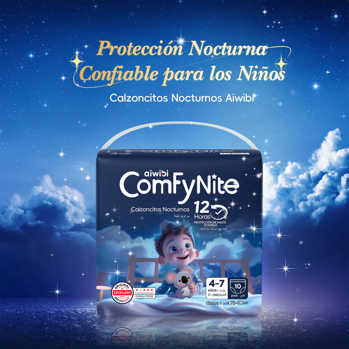 Calzoncitos Nocturnos ComfyNite G/XG (27 a 57 kilos - 8 a 15 años) (10 unidades) - 🇦🇺 Producto Australiano