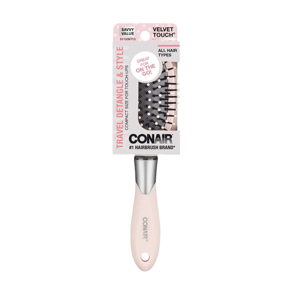 Cepillo de Pelo Velvet Touch® Cushion tamaño medio Conair