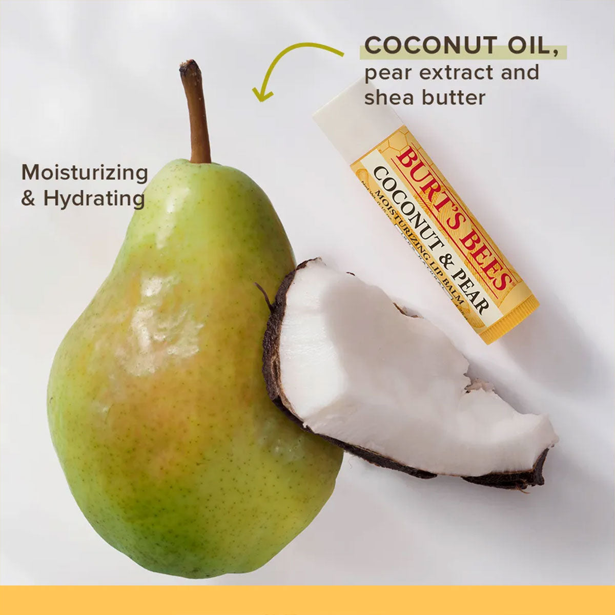 Pack 2x Bálsamo labial Blister Coconut & Pear + Mango Burt’s Bees 4 gr - 🐝🍃 producto 100% natural
