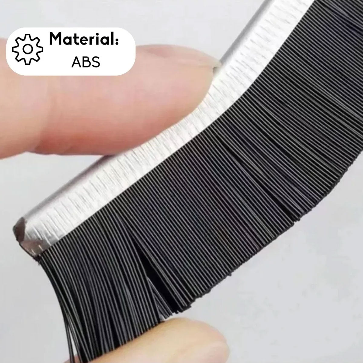 Cepillo escobilla de limpieza para espacios estrechos (1 cepillo, negro)