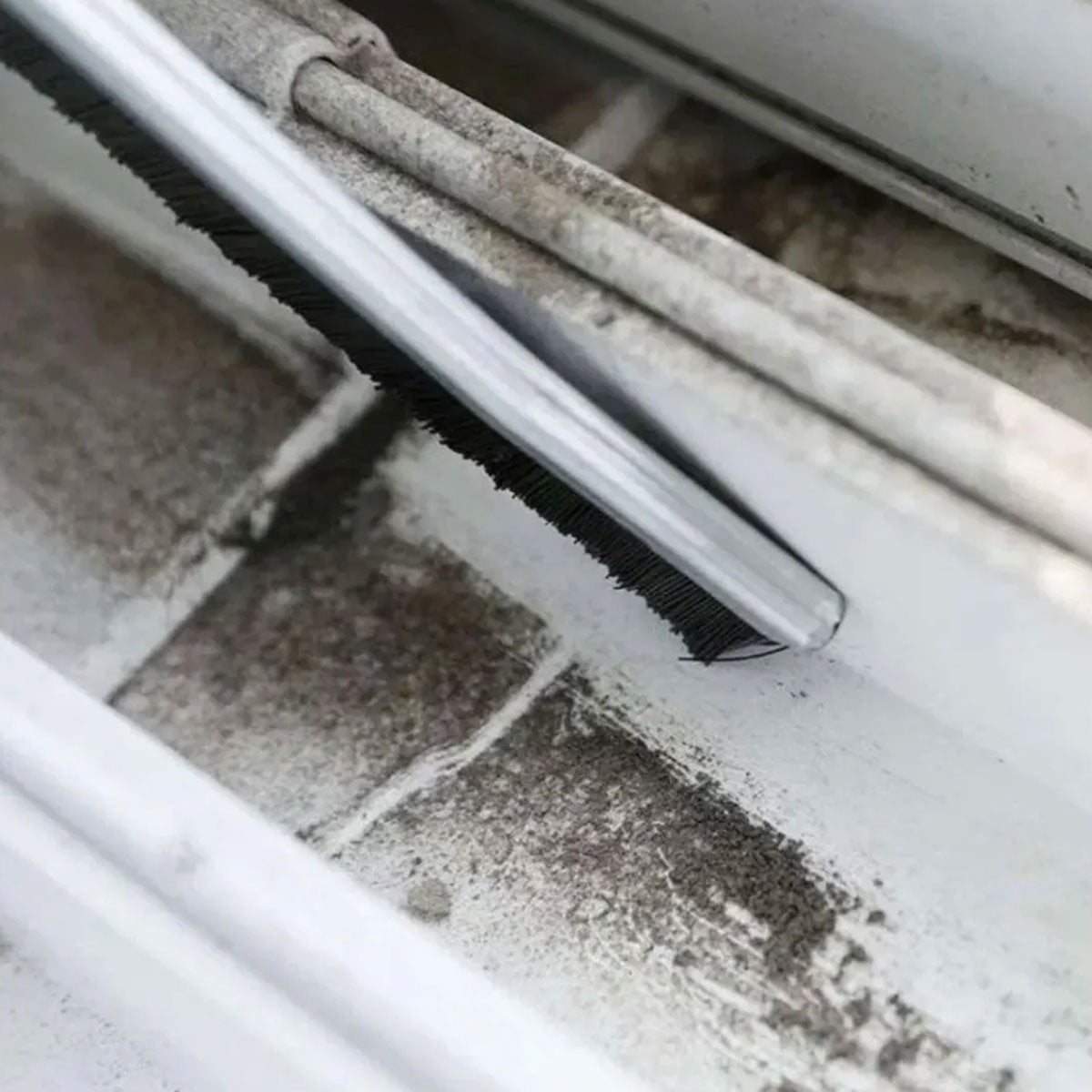 Cepillo escobilla de limpieza para espacios estrechos (1 cepillo, negro)