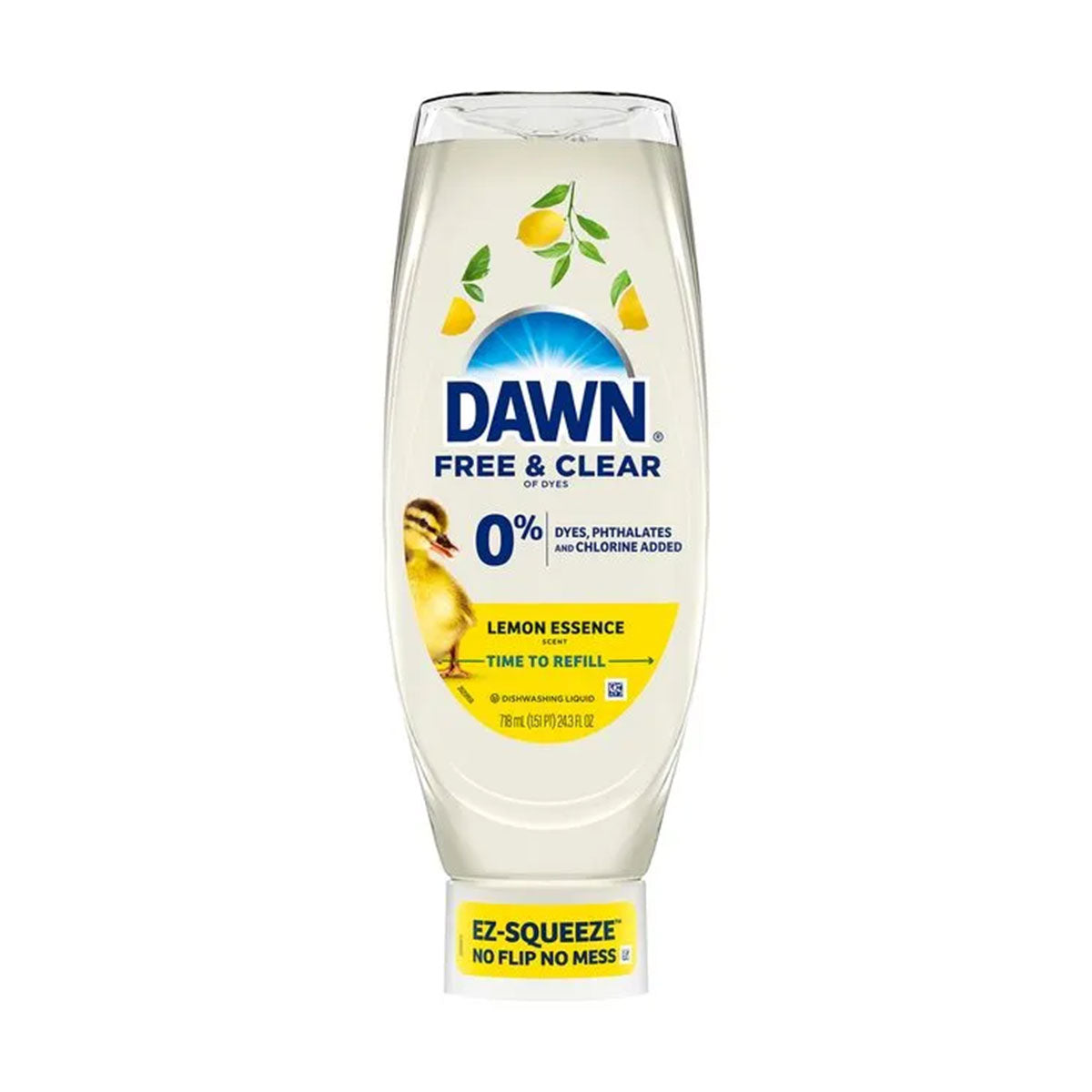 Lavalozas DAWN Free & Clear EZ Squeeze aroma Limón 718 ml