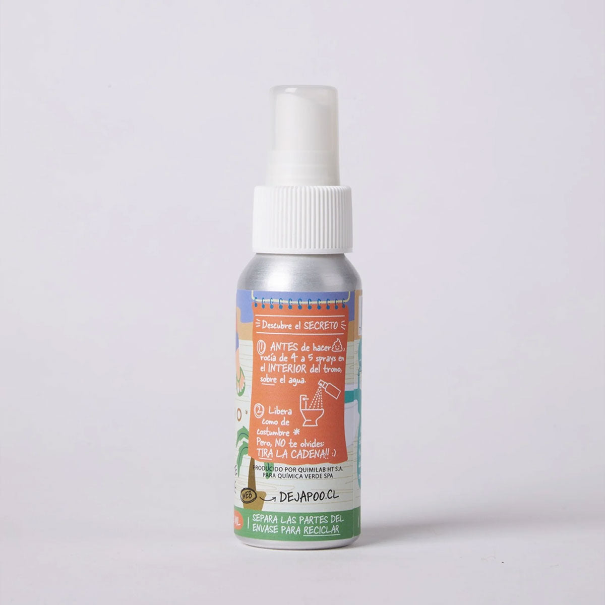 Spray para baño aroma Coco Lima 70 ml Dejapoo | Neutraliza y elimina olores con frescura tropical