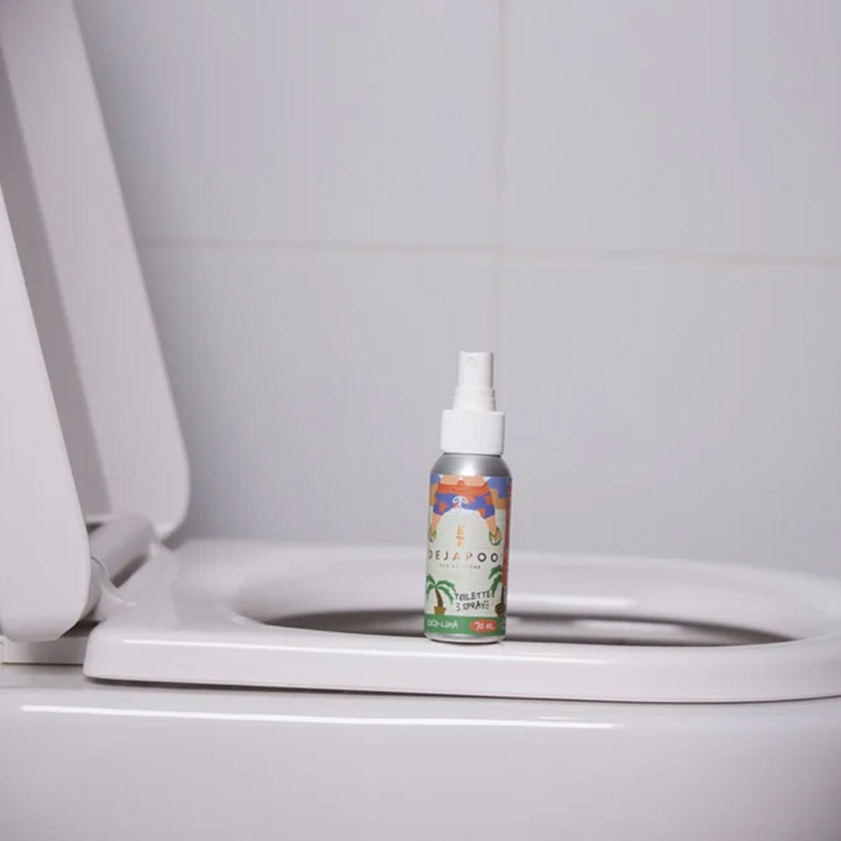 Spray para baño aroma Coco Lima 70 ml Dejapoo | Neutraliza y elimina olores con frescura tropical