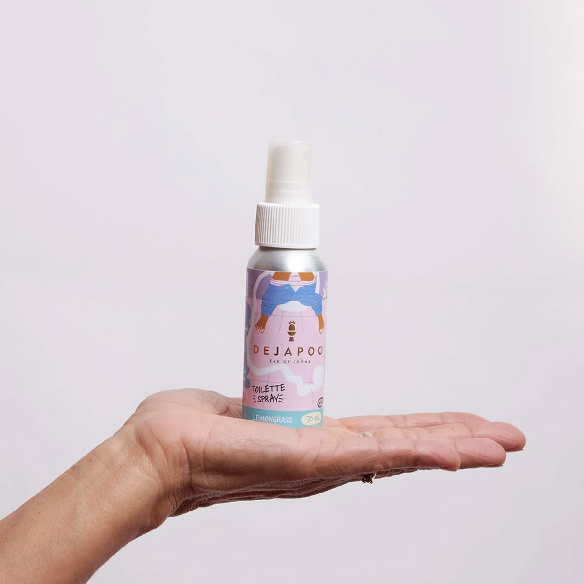 Spray para baño aroma Lemongrass 70 ml Dejapoo | Neutraliza y elimina olores con frescura herbal