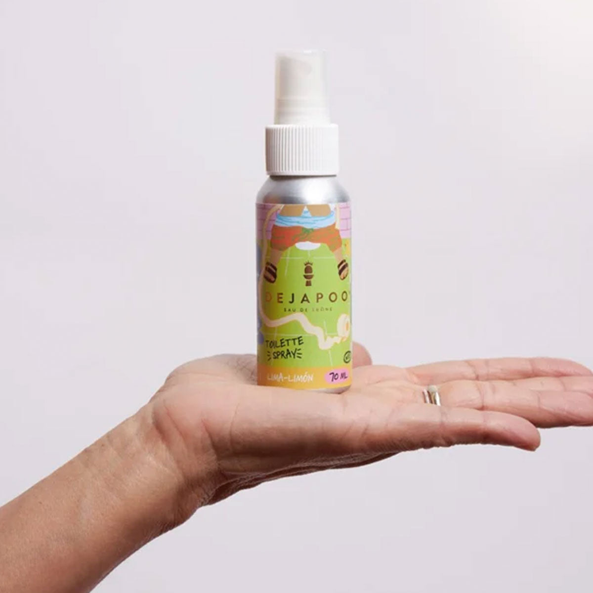 Spray para baño aroma Lima Limón 70 ml Dejapoo | Neutraliza y elimina olores con frescura cítrica