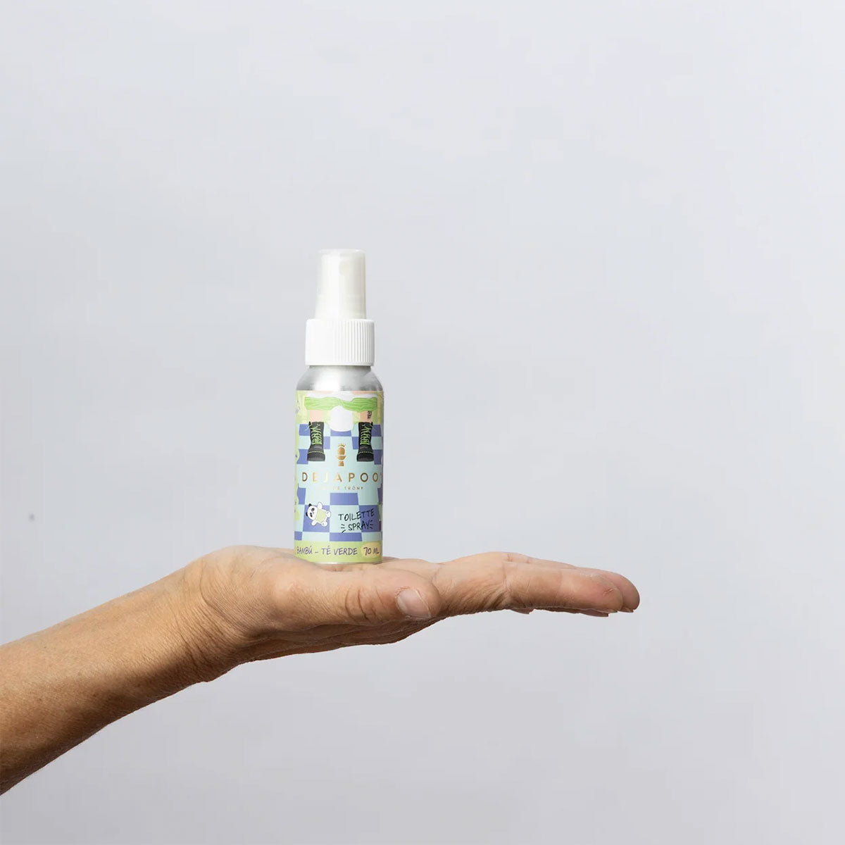 Spray para baño aroma Bambú Té Verde 70 ml Dejapoo | Neutraliza y elimina olores con un toque cálido y especiado