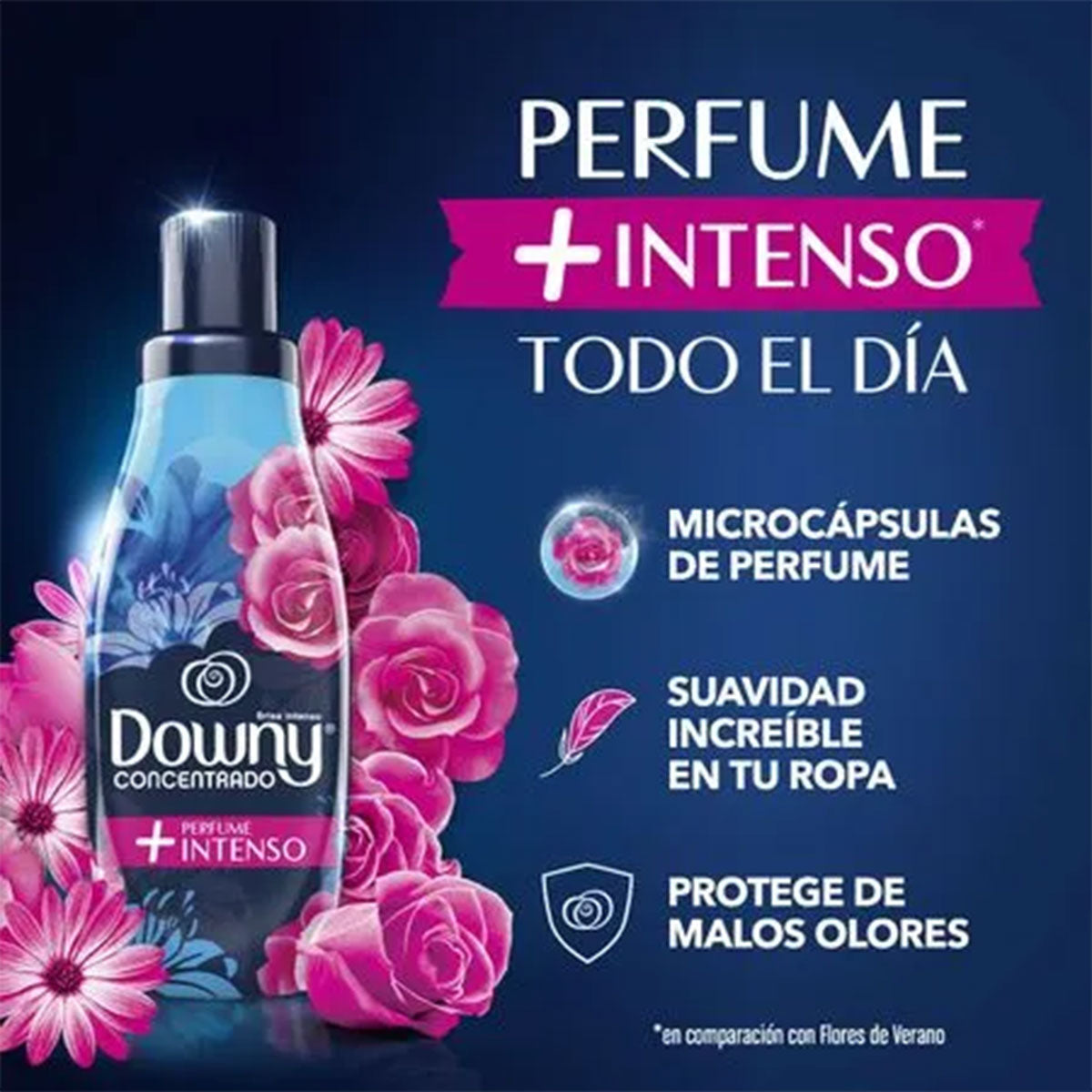 Suavizante Concentrado de ropa Downy Brisa Intenso 1 litro (rinde 4 lt)