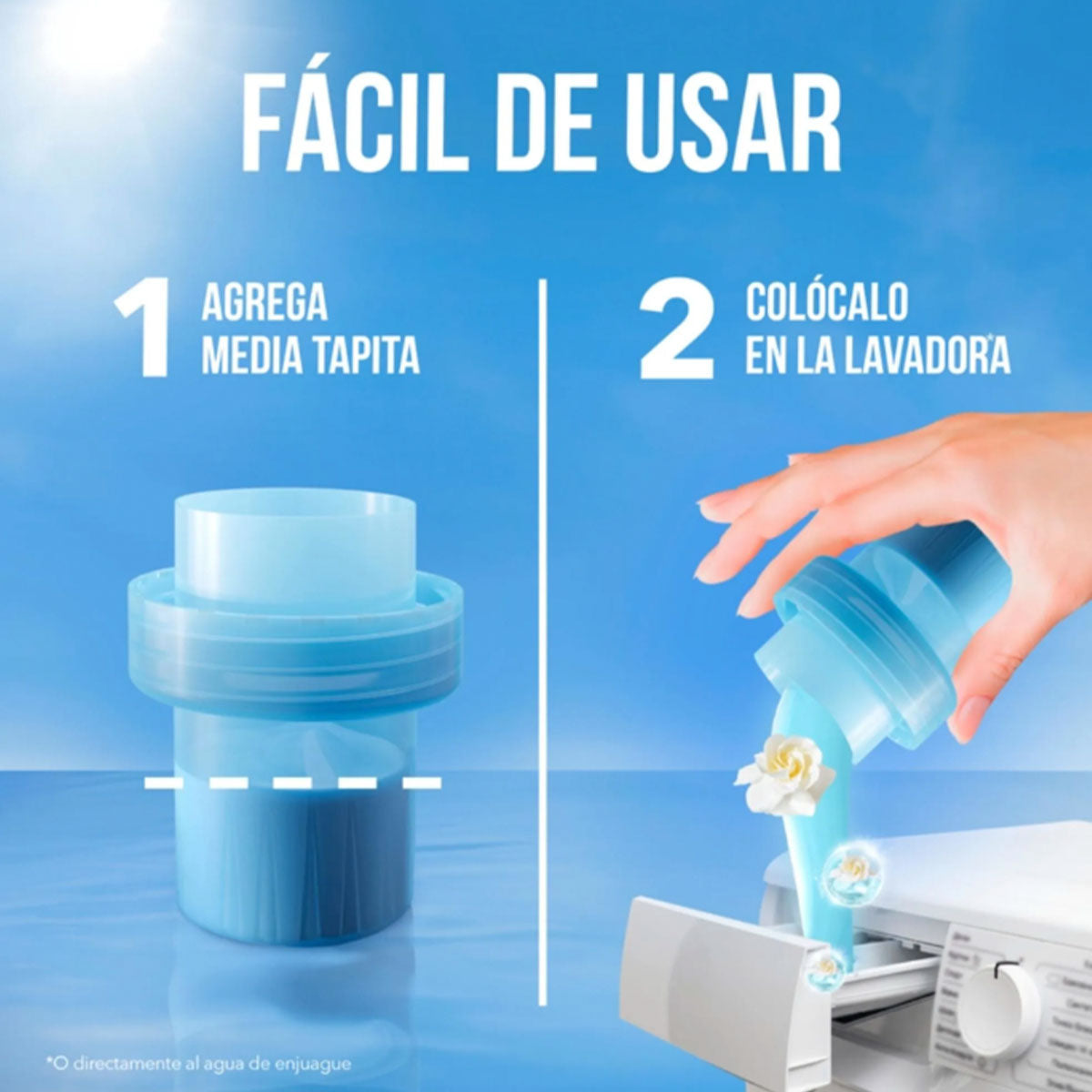 Suavizante Concentrado de ropa Downy Brisa Suave 1 lt (rinde 4 lt)