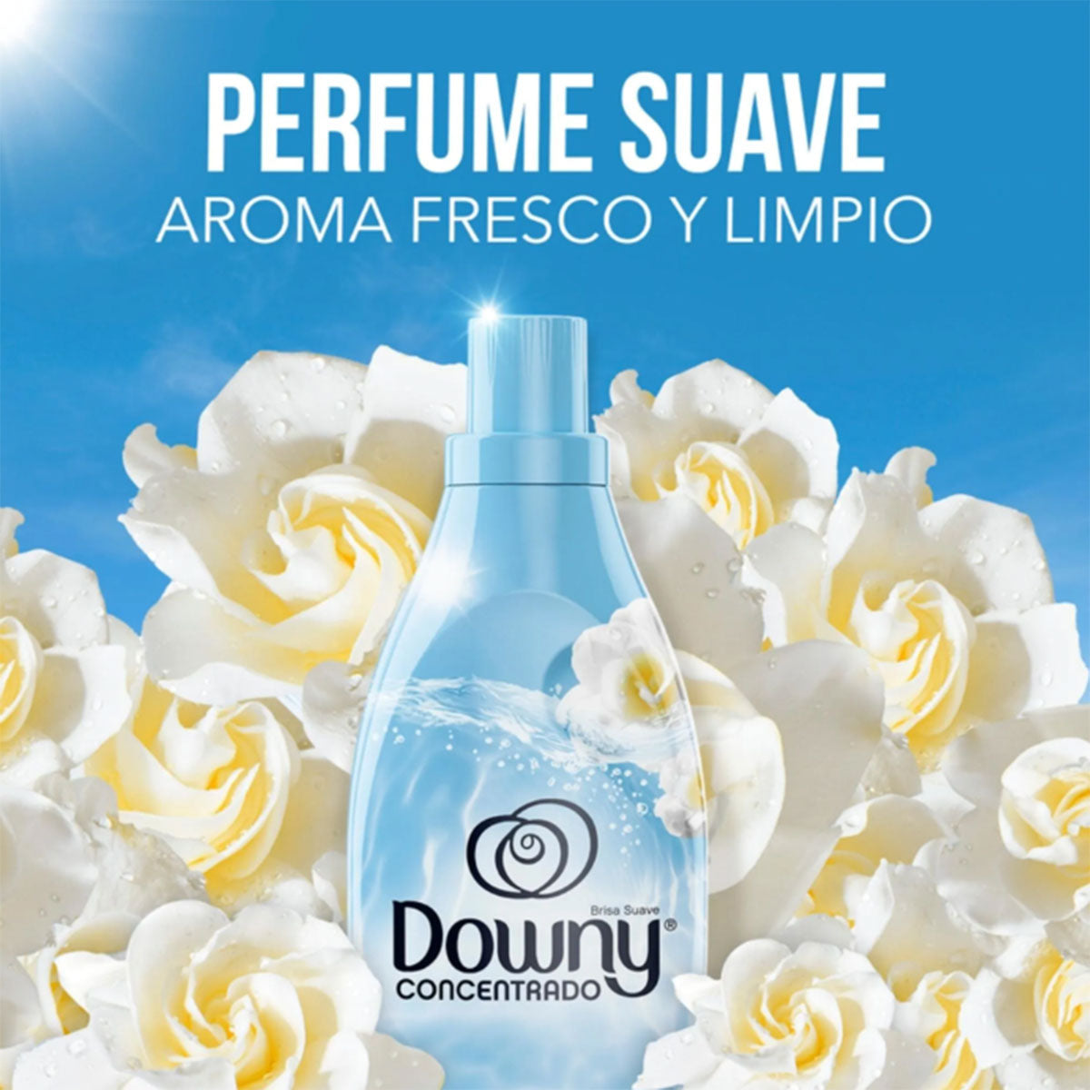 Suavizante Concentrado de ropa Downy Brisa Suave 1 lt (rinde 4 lt)