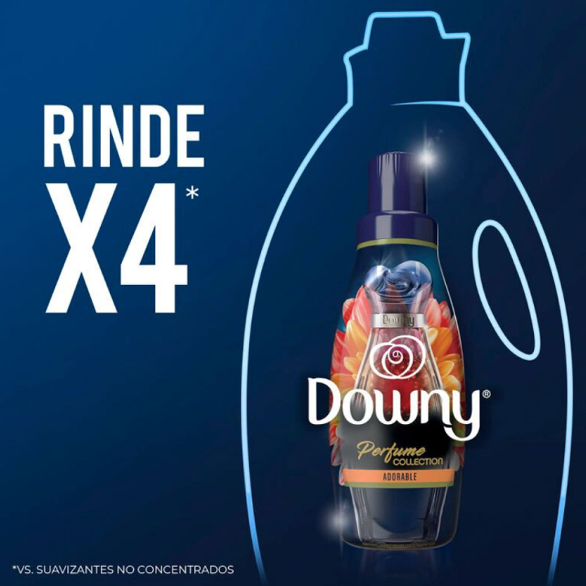 Suavizante Concentrado de ropa Downy 900 ml Aroma Adorable - Perfume Collection