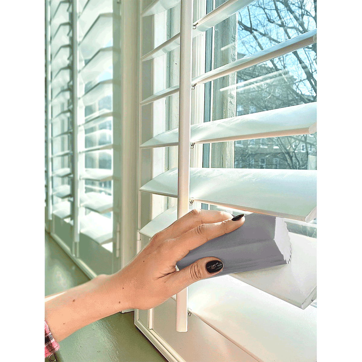 Damp Duster, Esponja Limpia Polvo Húmeda Scrub Daddy, la esponja favorita de USA, 1 unidad