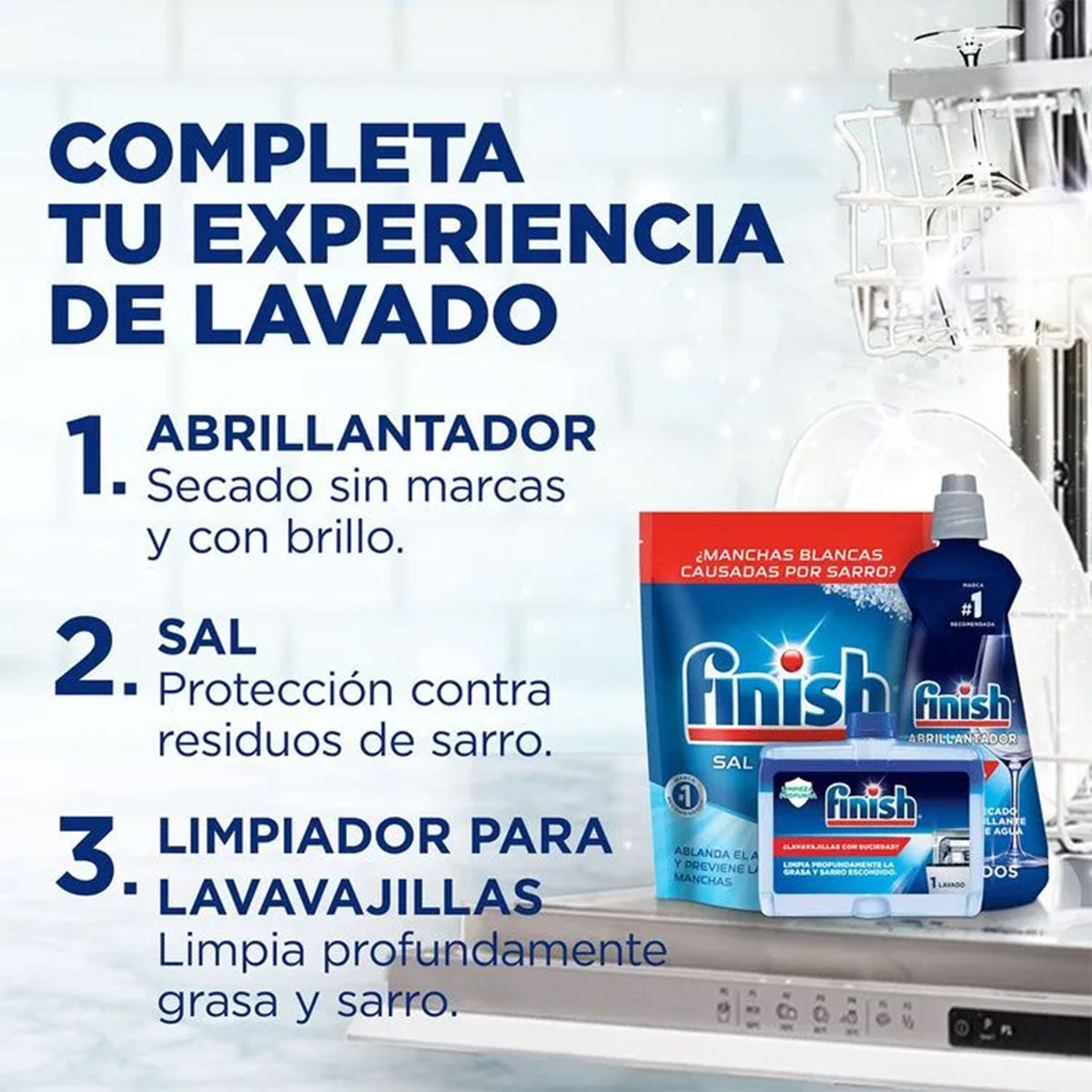 Detergente lavavajillas en Tabletas Powerball Power All in 1 Max Finish (80 unidades)