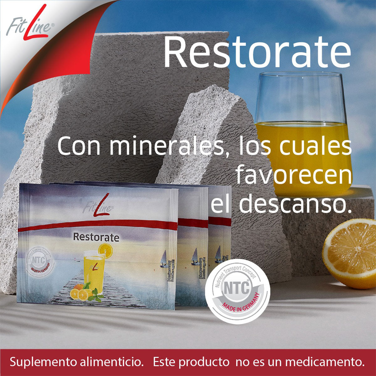 Fitline Restorate - 🇩🇪 Suplementos Alemanes (Fortalece tu sistema inmune) 200 gr (30 sobres)