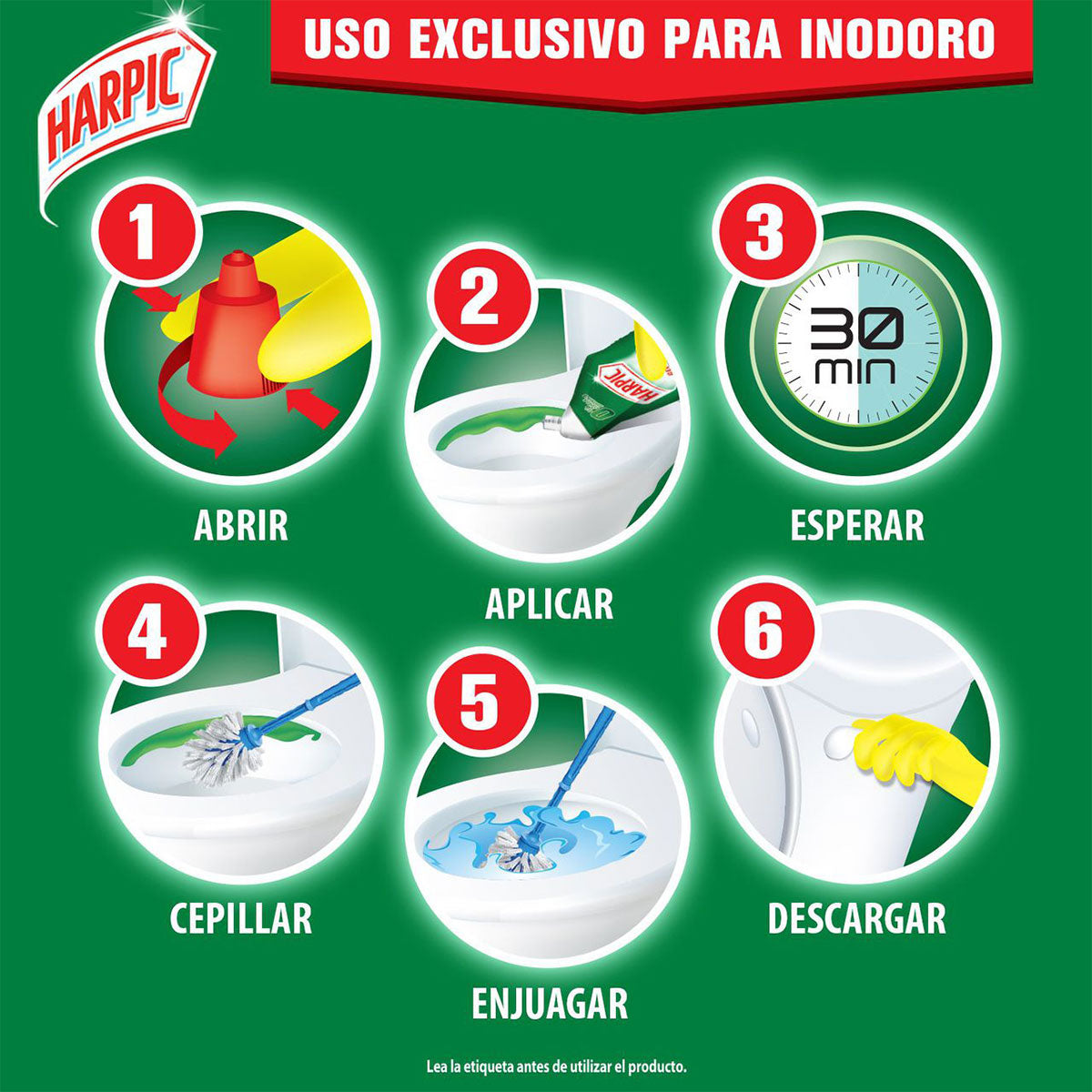 Limpiador para Inodoros Harpic Gel Bio Essence 0% Cloro y Amoniaco 750 ml - 🍃 biodegradable, y envase reciclable